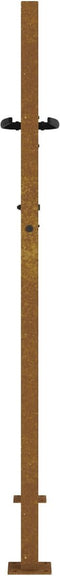 vidaXL - Poort - 105x130 - cm - vierkant - cortenstaal