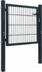 vidaXL - Poort - 105x150 - cm - staal - antracietkleurig