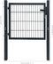 vidaXL - Poort - 105x150 - cm - staal - antracietkleurig
