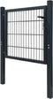 vidaXL - Poort - 105x150 - cm - staal - antracietkleurig