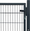 vidaXL - Poort - 105x150 - cm - staal - antracietkleurig