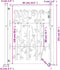 vidaXL - Poort - 105x155 - cm - bamboe-ontwerp - cortenstaal
