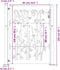 vidaXL - Poort - 105x155 - cm - bamboe-ontwerp - cortenstaal