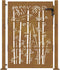 vidaXL - Poort - 105x155 - cm - bamboe-ontwerp - cortenstaal