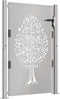 vidaXL - Poort - 105x155 - cm - boomontwerp - cortenstaal