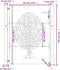 vidaXL - Poort - 105x155 - cm - boomontwerp - cortenstaal