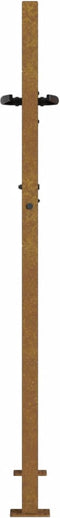 vidaXL - Poort - 105x155 - cm - boomontwerp - cortenstaal