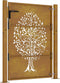 vidaXL - Poort - 105x155 - cm - boomontwerp - cortenstaal