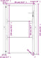 vidaXL - Poort - 105x155 - cm - cortenstaal