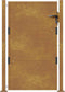 vidaXL - Poort - 105x155 - cm - cortenstaal