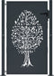 vidaXL - Poort - 105x155 - cm - met - boomontwerp - staal - antracietkleurig