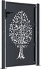 vidaXL - Poort - 105x155 - cm - met - boomontwerp - staal - antracietkleurig