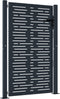 vidaXL - Poort - 105x155 - cm - met - vierkant - staal - antracietkleurig