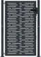 vidaXL - Poort - 105x155 - cm - met - vierkant - staal - antracietkleurig