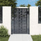 vidaXL - Poort - 105x155 - cm - met - vierkant - staal - antracietkleurig