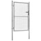 vidaXL - Poort - 105x175 - cm - gegalvaniseerd - staal - zilverkleurig