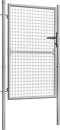 vidaXL - Poort - 105x175 - cm - gegalvaniseerd - staal - zilverkleurig