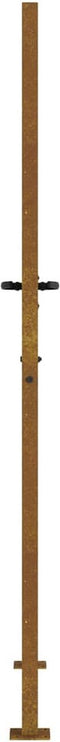 vidaXL - Poort - 105x180 - cm - bamboe-ontwerp - cortenstaal