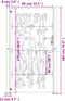 vidaXL - Poort - 105x180 - cm - bamboe-ontwerp - cortenstaal