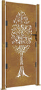 vidaXL - Poort - 105x180 - cm - boomontwerp - cortenstaal