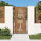 vidaXL - Poort - 105x180 - cm - boomontwerp - cortenstaal