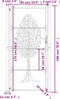 vidaXL - Poort - 105x180 - cm - boomontwerp - cortenstaal