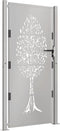 vidaXL - Poort - 105x180 - cm - boomontwerp - cortenstaal
