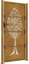vidaXL - Poort - 105x180 - cm - boomontwerp - cortenstaal