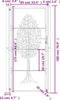 vidaXL - Poort - 105x180 - cm - met - boomontwerp - staal - antracietkleurig