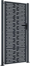 vidaXL - Poort - 105x180 - cm - met - vierkant - staal - antracietkleurig