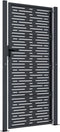 vidaXL - Poort - 105x180 - cm - met - vierkant - staal - antracietkleurig