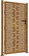 vidaXL - Poort - 105x180 - cm - vierkant - cortenstaal