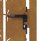 vidaXL - Poort - 105x205 - cm - bamboe-ontwerp - cortenstaal