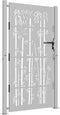 vidaXL - Poort - 105x205 - cm - bamboe-ontwerp - cortenstaal