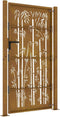 vidaXL - Poort - 105x205 - cm - bamboe-ontwerp - cortenstaal