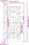 vidaXL - Poort - 105x205 - cm - bamboe-ontwerp - cortenstaal