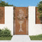 vidaXL - Poort - 105x205 - cm - cortenstaal - boom - ontwerp