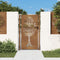 vidaXL - Poort - 105x205 - cm - cortenstaal - boom - ontwerp
