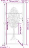 vidaXL - Poort - 105x205 - cm - cortenstaal - boom - ontwerp
