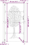 vidaXL - Poort - 105x205 - cm - cortenstaal - boom - ontwerp