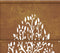 vidaXL - Poort - 105x205 - cm - cortenstaal - boom - ontwerp