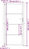 vidaXL - Poort - 105x205 - cm - cortenstaal