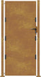 vidaXL - Poort - 105x205 - cm - cortenstaal