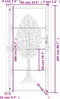 vidaXL - Poort - 105x205 - cm - met - boomontwerp - staal - antracietkleurig