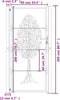 vidaXL - Poort - 105x205 - cm - met - boomontwerp - staal - antracietkleurig