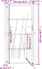 vidaXL - Poort - 105x205 - cm - met - grasontwerp - staal - antracietkleurig