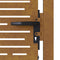 vidaXL - Poort - 105x205 - cm - vierkant - cortenstaal