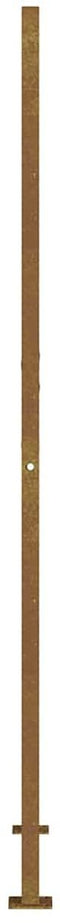 vidaXL - Poort - 105x205 - cm - vierkant - cortenstaal