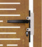 vidaXL - Poort - 105x205 - cm - vierkant - cortenstaal
