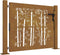 vidaXL - Poort - 105x80 - cm - bamboe-ontwerp - cortenstaal